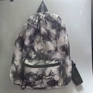 Victoria‎ Secret Pink Handbag Backpack Black & White Gym Bag